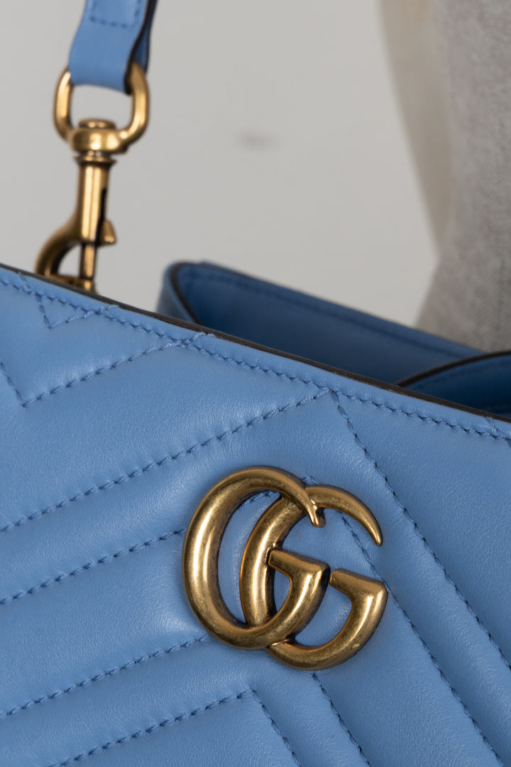 GUCCI Marmont Tote Small Blue
