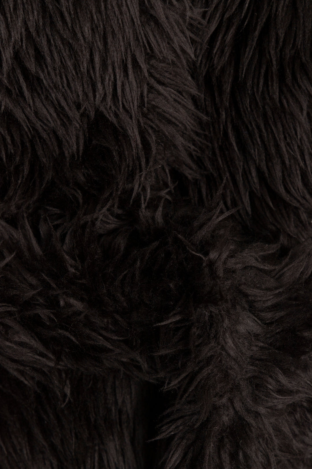 BALENCIAGA Teddy Belted Faux-Fur Jacket Black