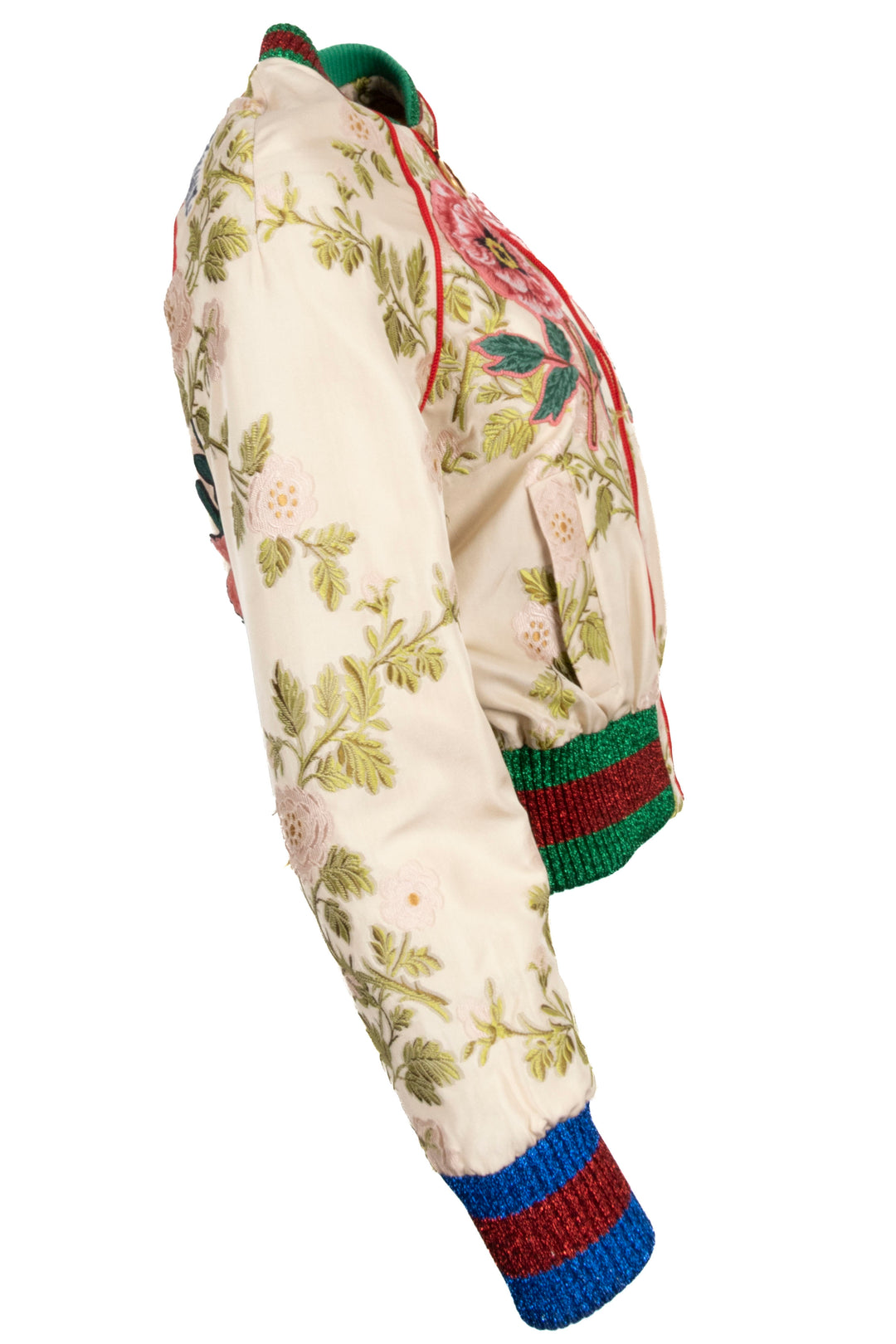 GUCCI L'Aveugle Par Amour Floral Zip Bomber Jacket