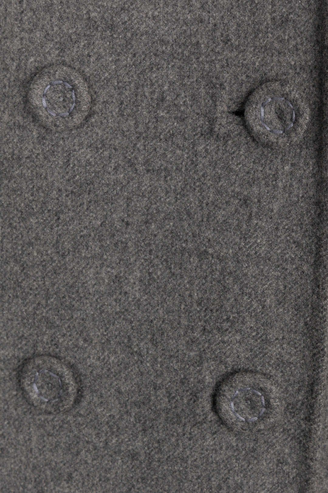 CHRISTIAN DIOR Double Breasted Short Coat Wool Grey