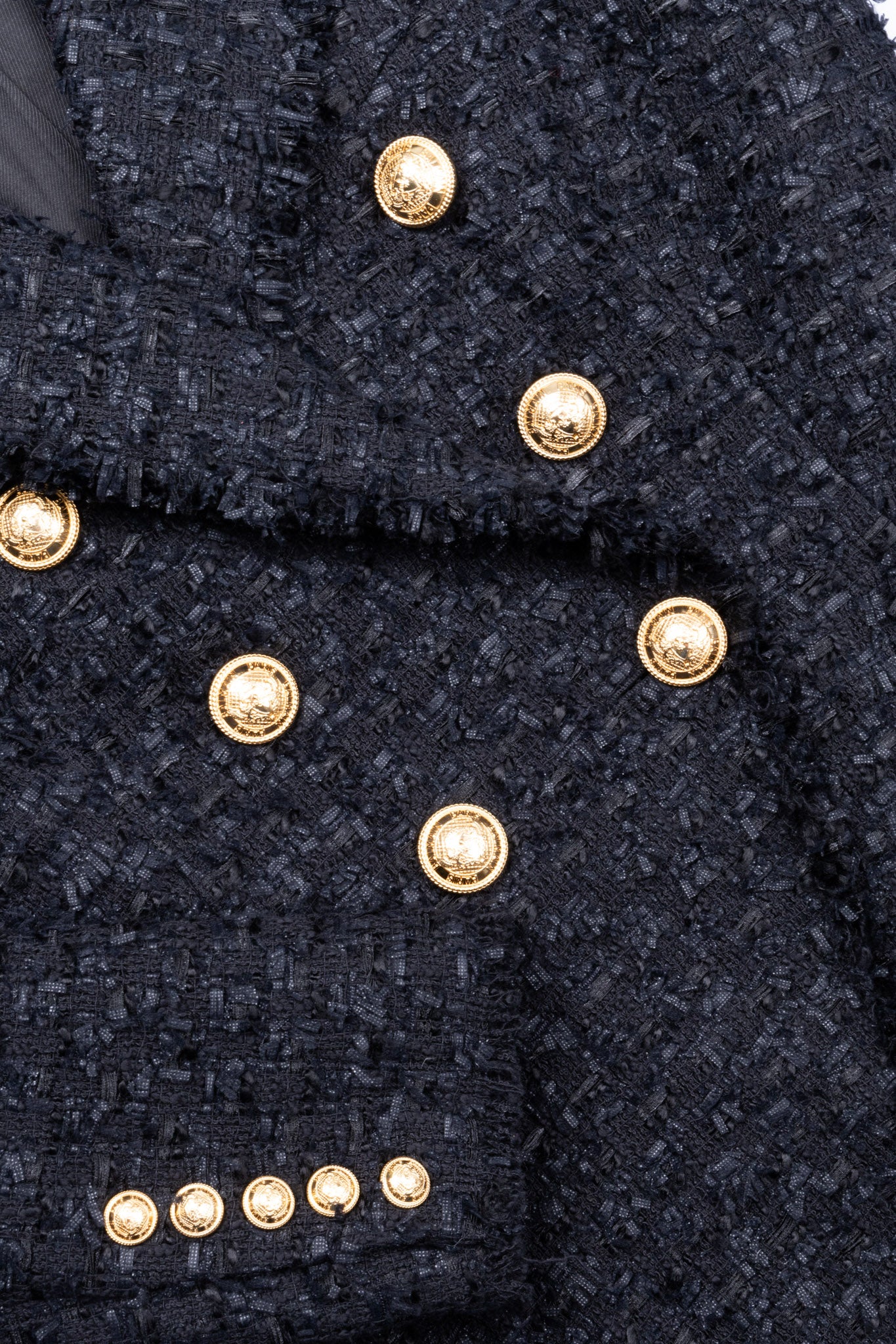 BALMAIN Tweed Jacket Black – REAWAKE