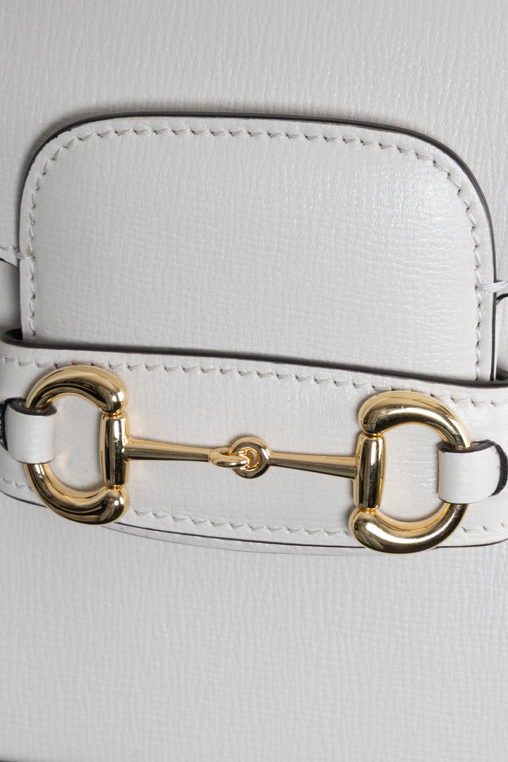 GUCCI Horsebit 1955 Small White