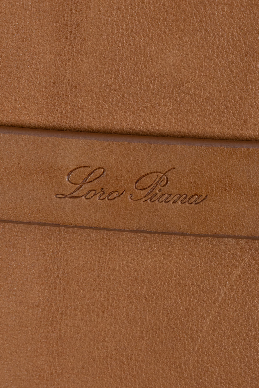 LORO PIANA Large Ghiera Tote Bag Cognac