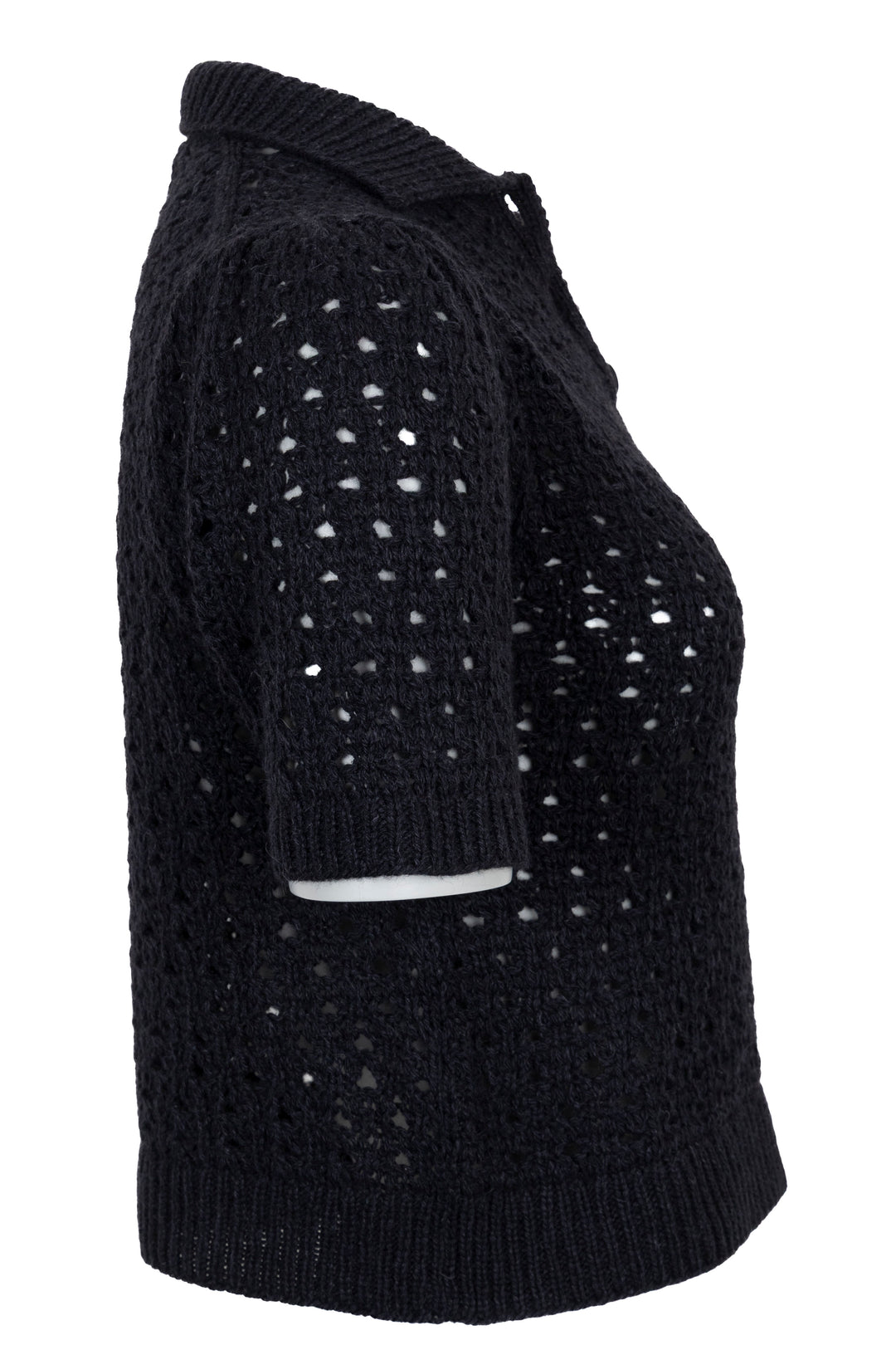 CHRISTIAN DIOR Pull maille manches courtes noir