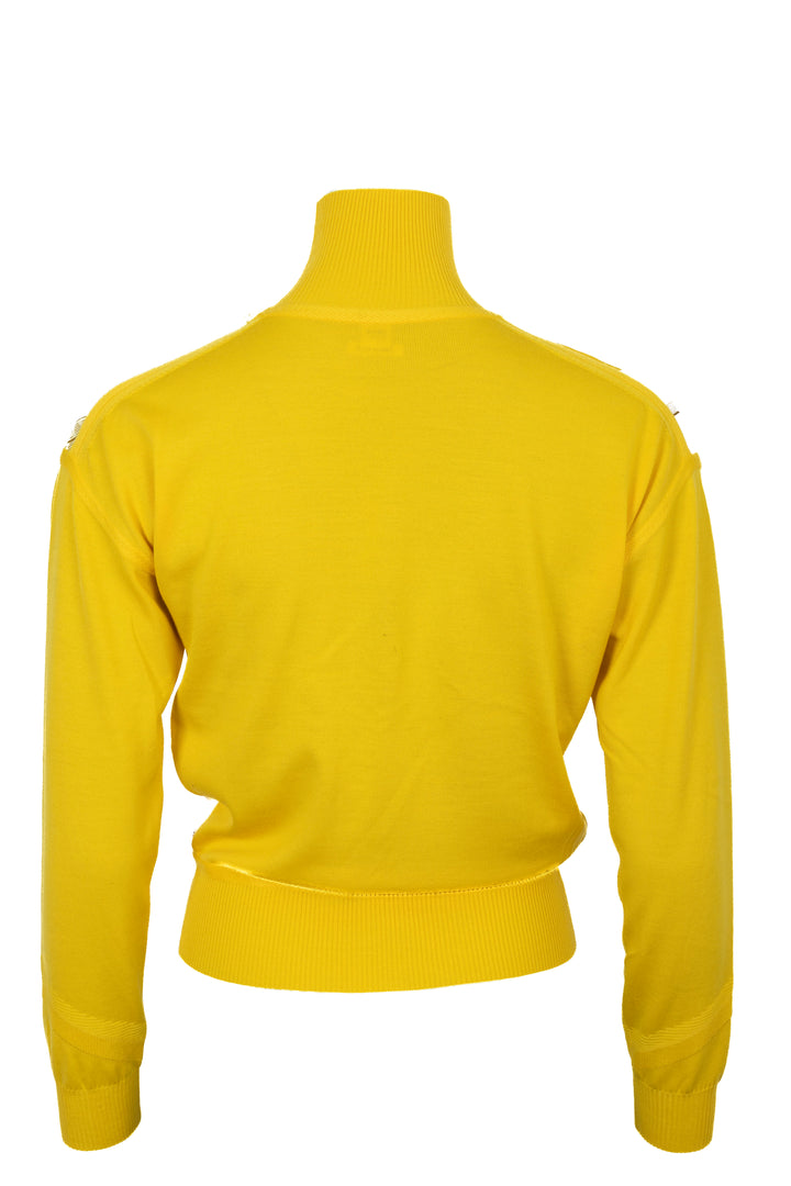 HERMÈS Twillaine manches longues soie Jaune