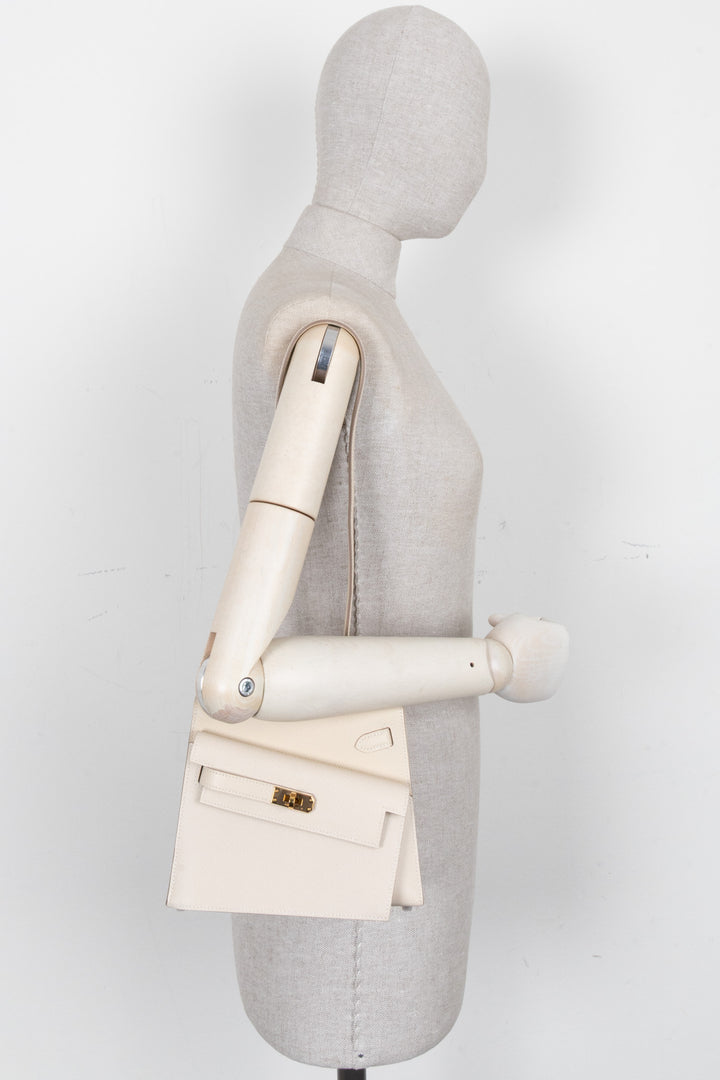 HERMÈS Kelly II Sellier 20 En Desordre Epsom Craie