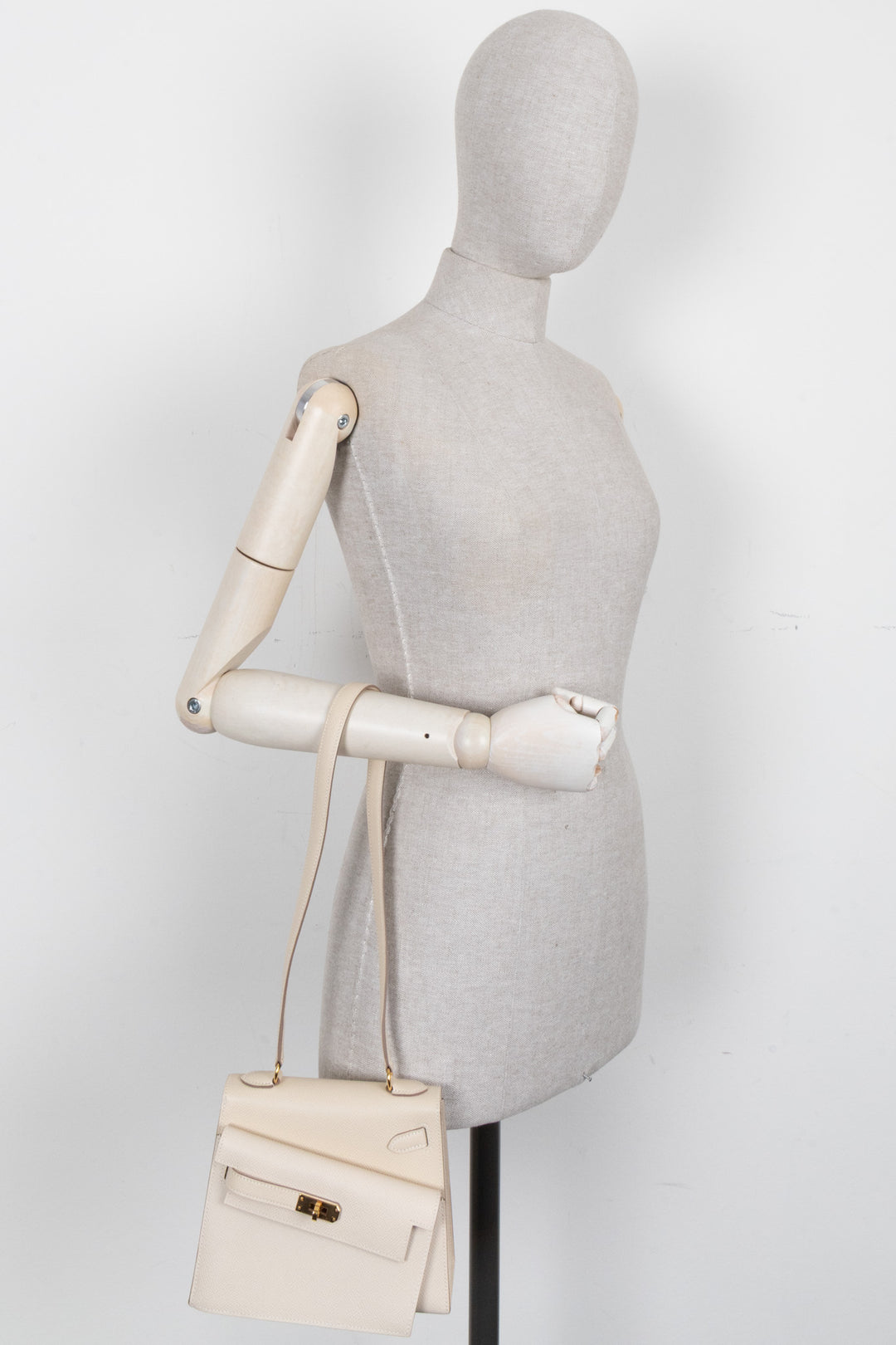 HERMÈS Kelly II Sellier 20 En Desordre Epsom Craie