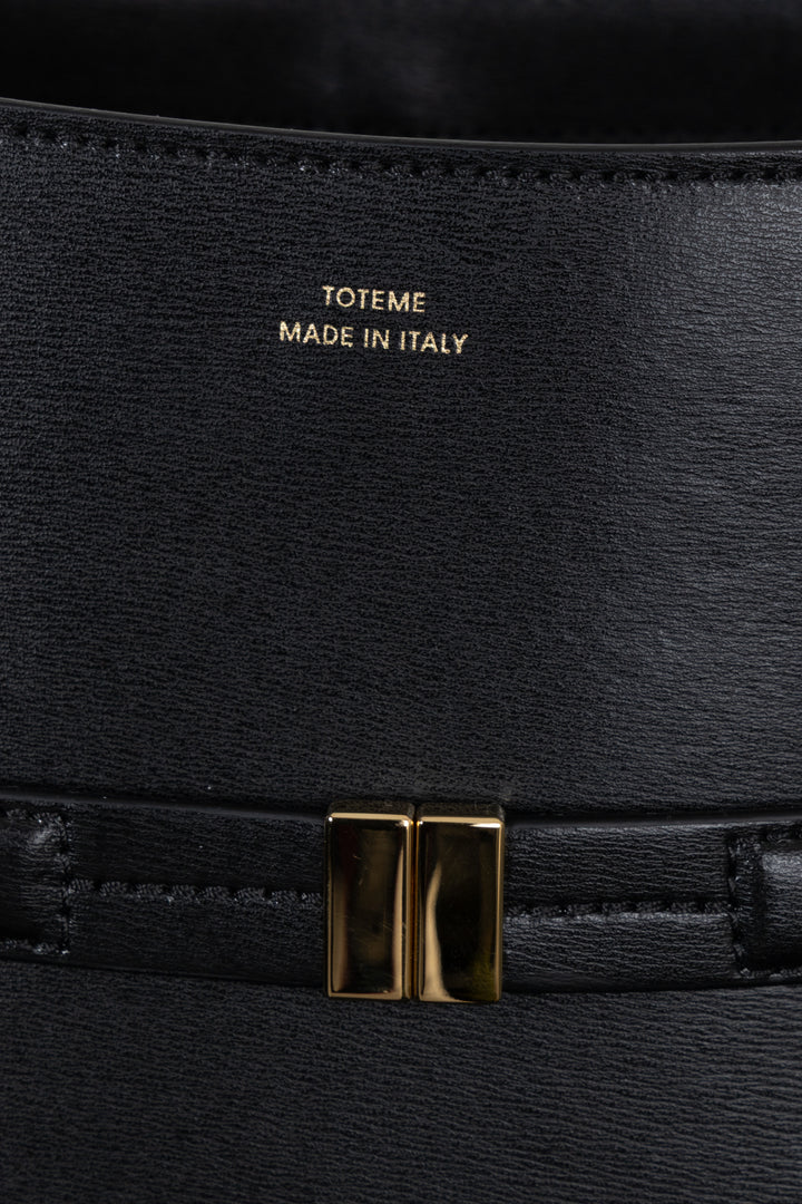 TOTEME Belted Bucket Bag Black