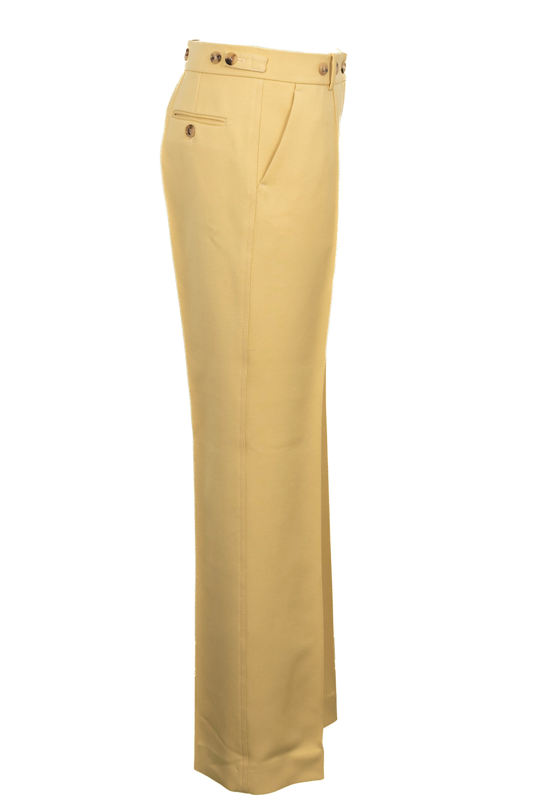 CELINE Suit Pants Wool Yellow