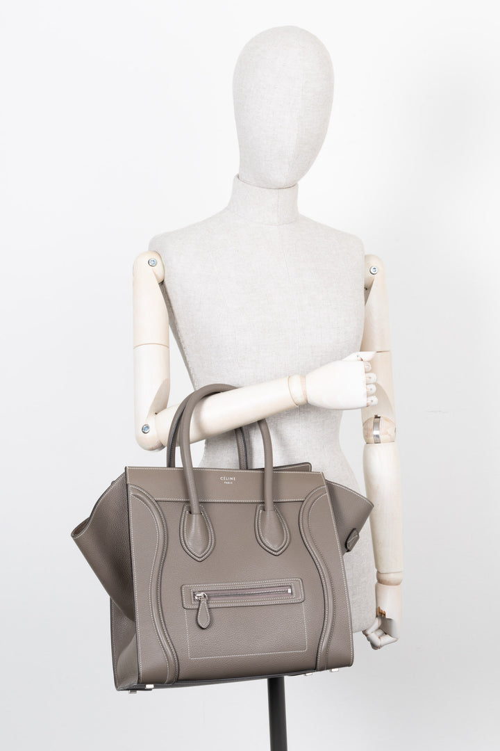 CÉLINE Luggage Mini Bag Taupe