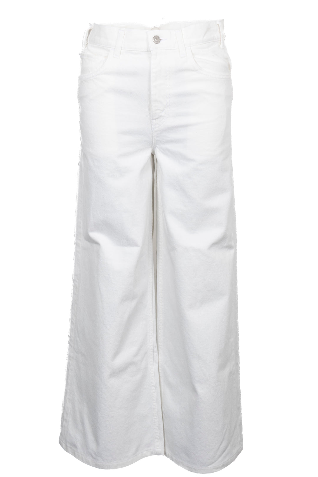 CELINE Wide Leg Denim Pants White