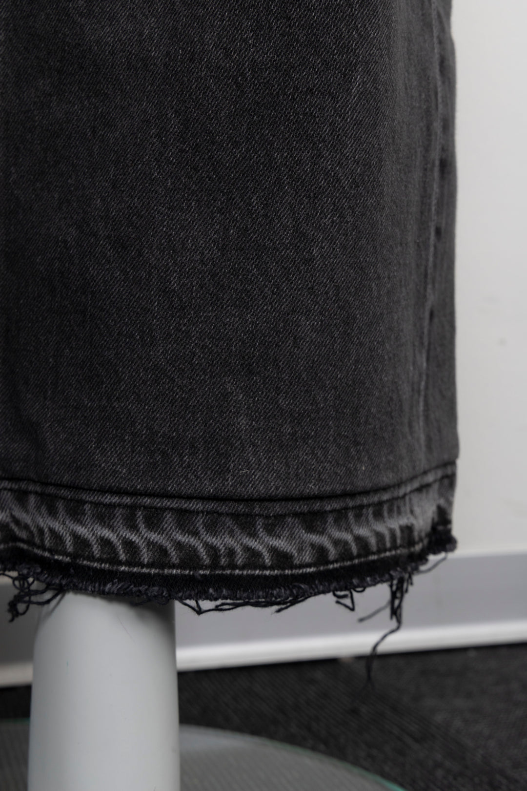 CELINE Wide Leg Pants Denim Black