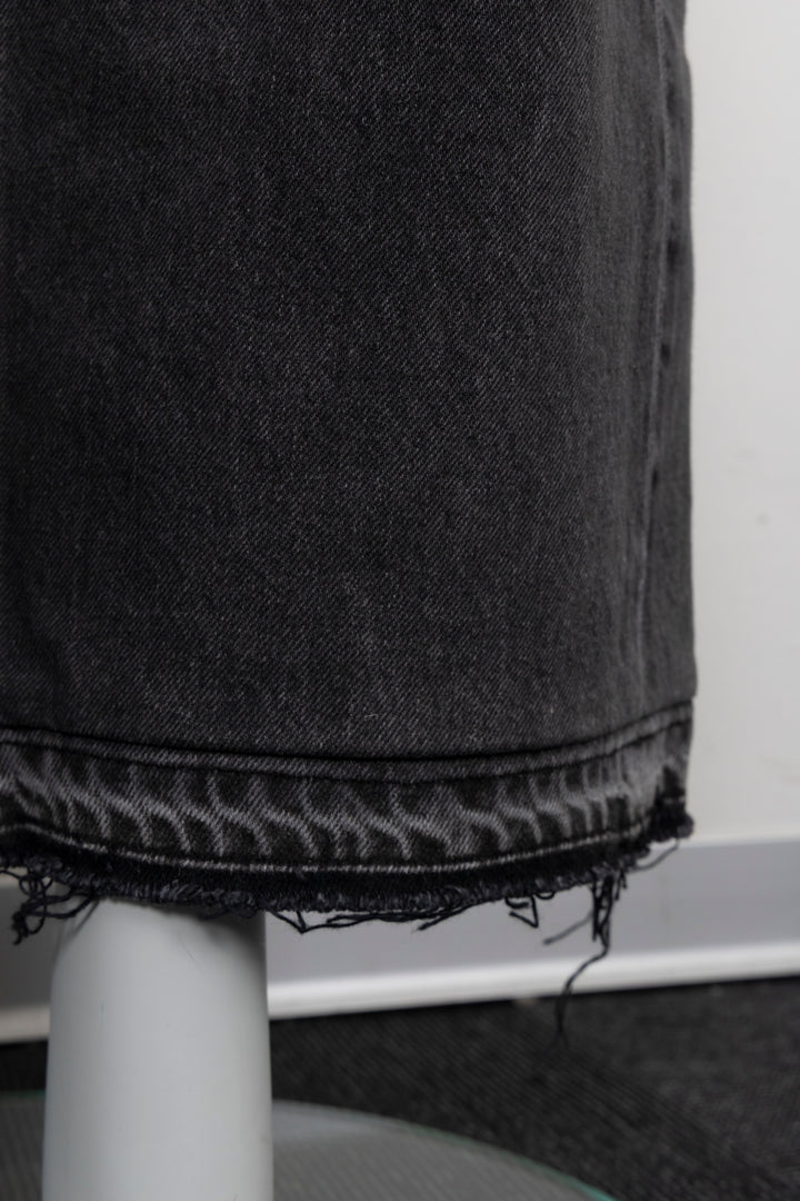 CELINE Wide Leg Pants Denim Black