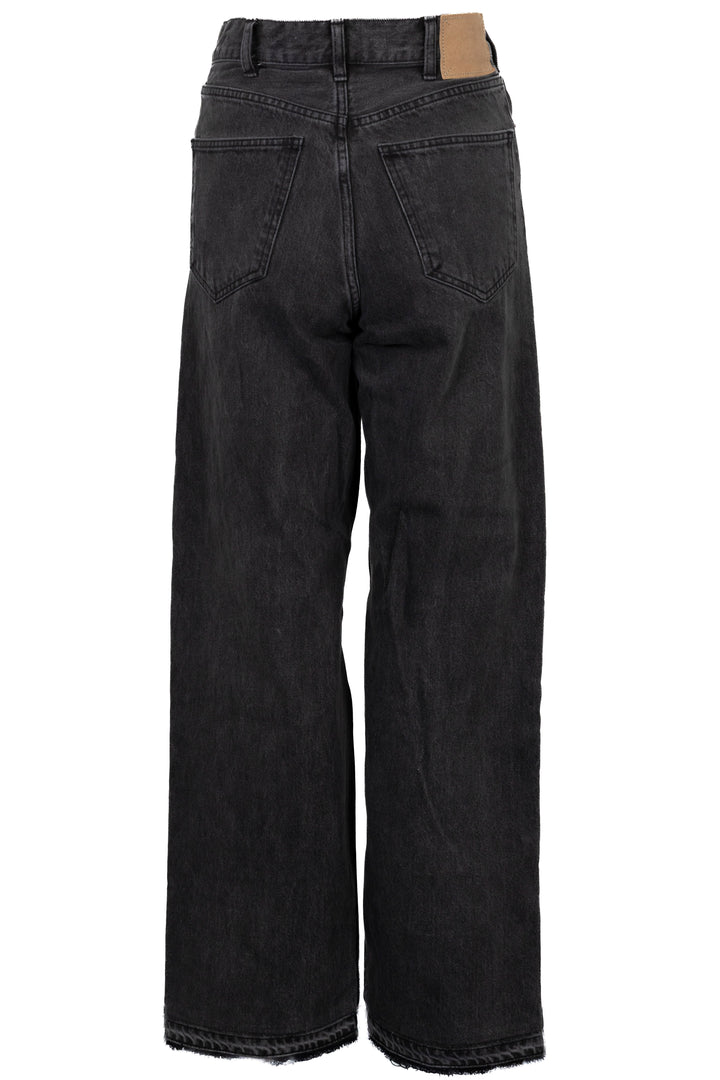 CELINE Wide Leg Pants Denim Black