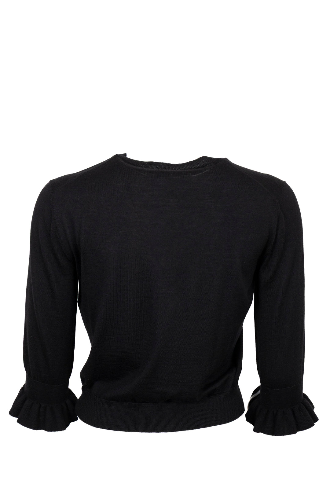 CHRISTIAN DIOR Long Sleeve Cashmere Black White