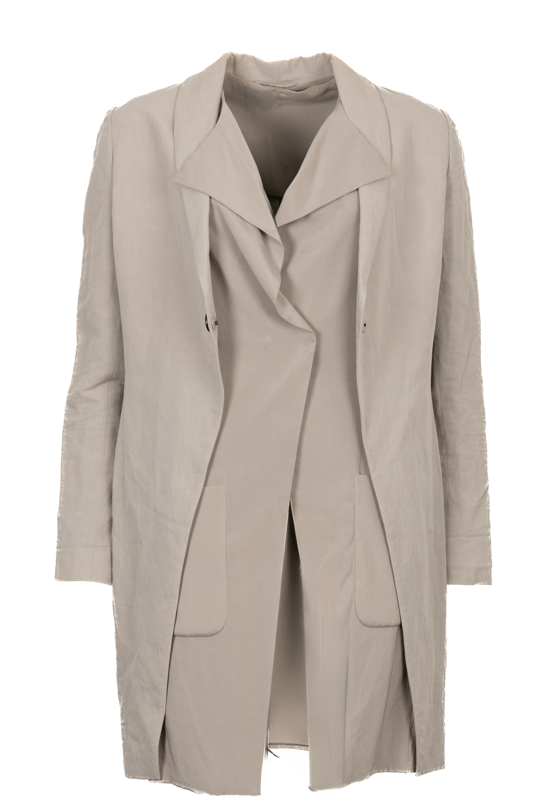 BRUNELLO CUCINELLI Coat Silk Linen Grey