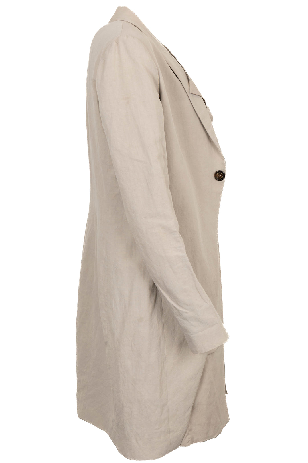 BRUNELLO CUCINELLI Coat Silk Linen Grey
