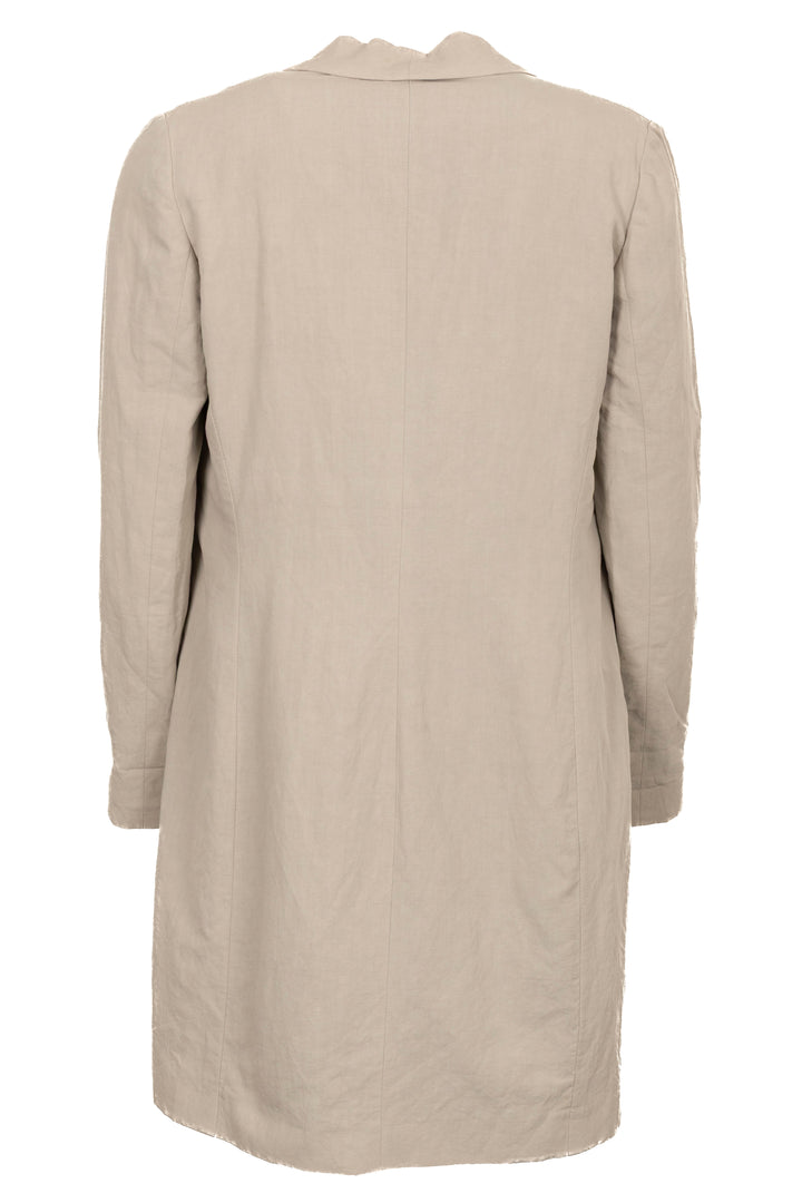 BRUNELLO CUCINELLI Coat Silk Linen Grey