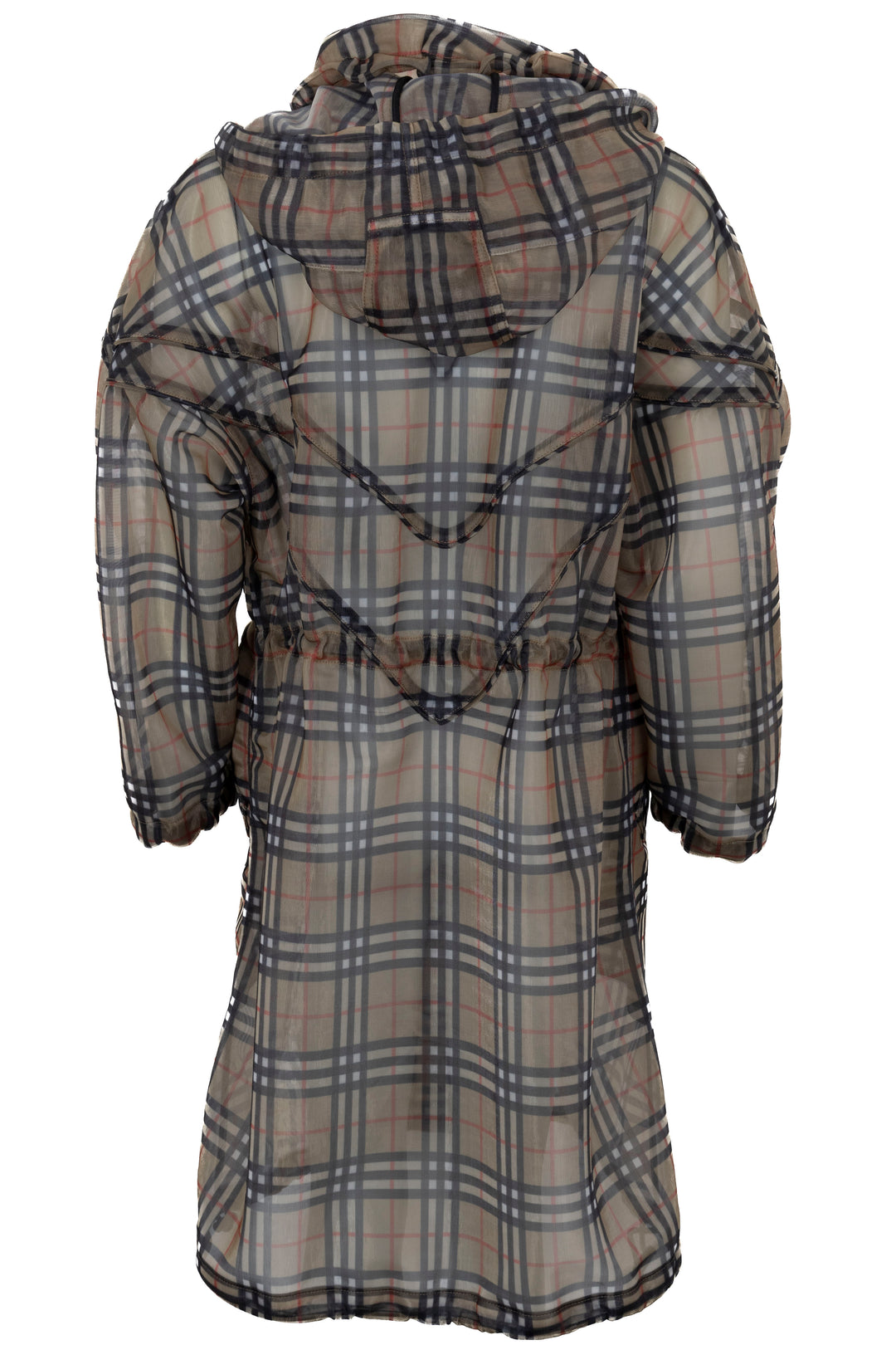 BURBERRY Cowbit Jacket Mesh Nova Check Transparent Beige