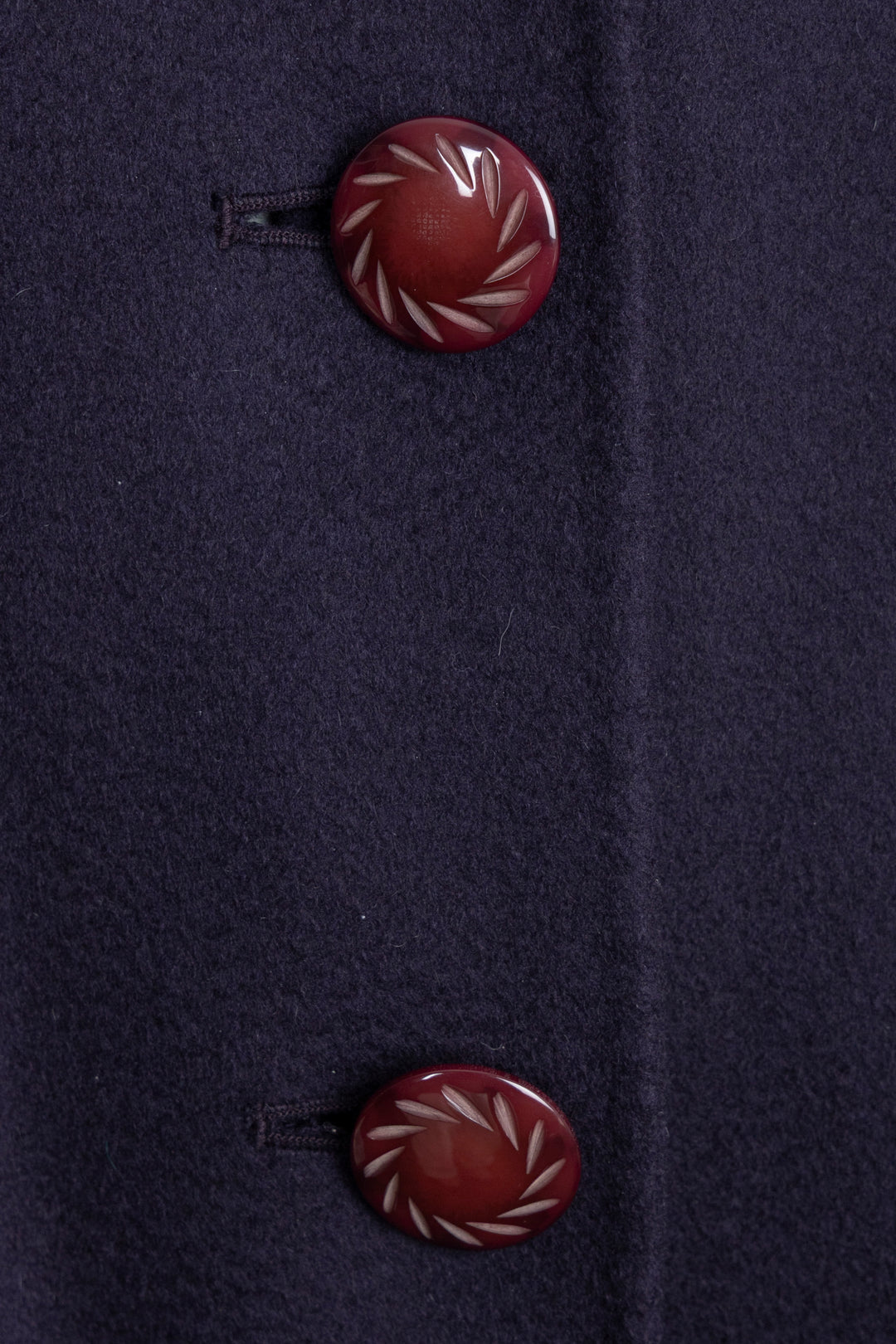 LORO PIANA Manteau Court Cachemire Violet