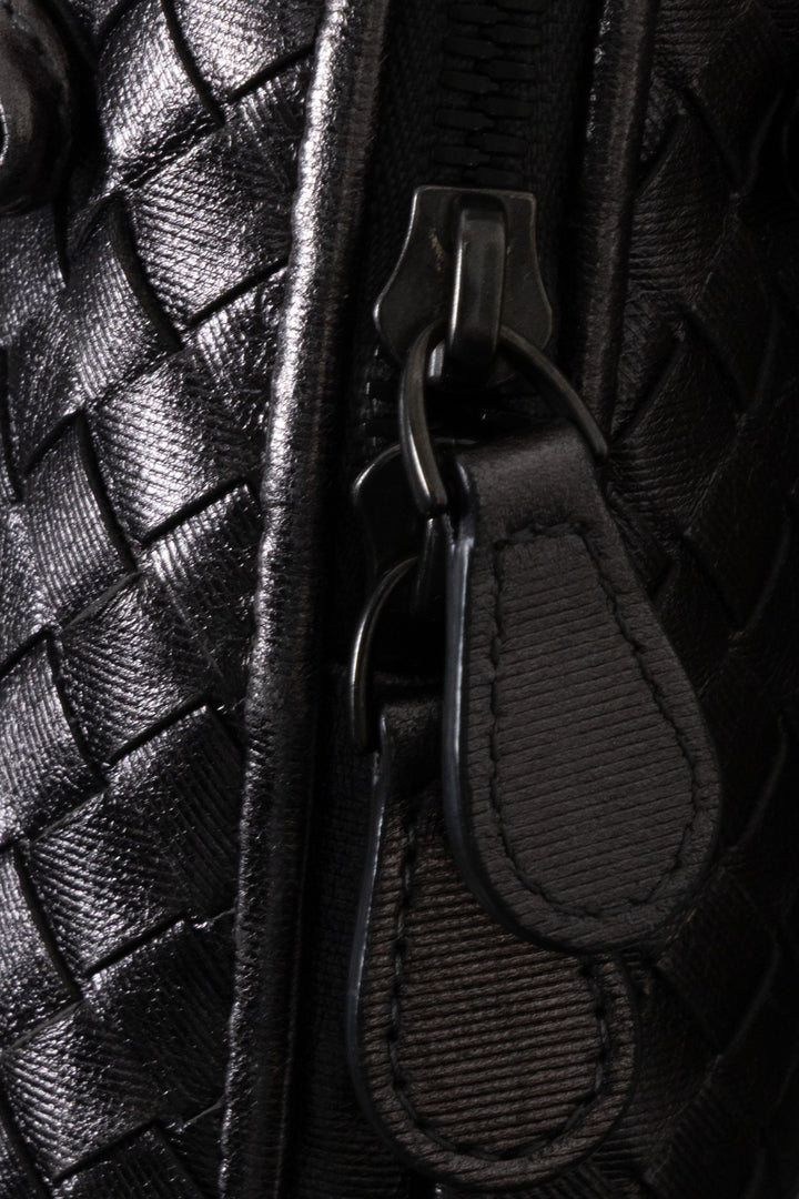 BOTTEGA VENETA Nodini Crossbody Bag Silver Metallic