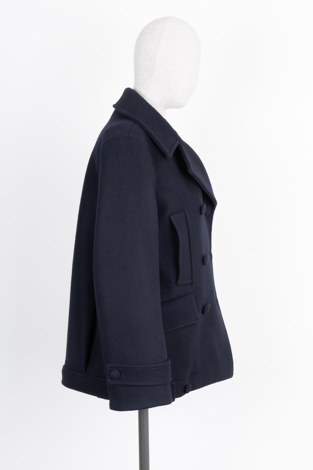 JIL SANDER Oversized Double Breasted Jacket Wool