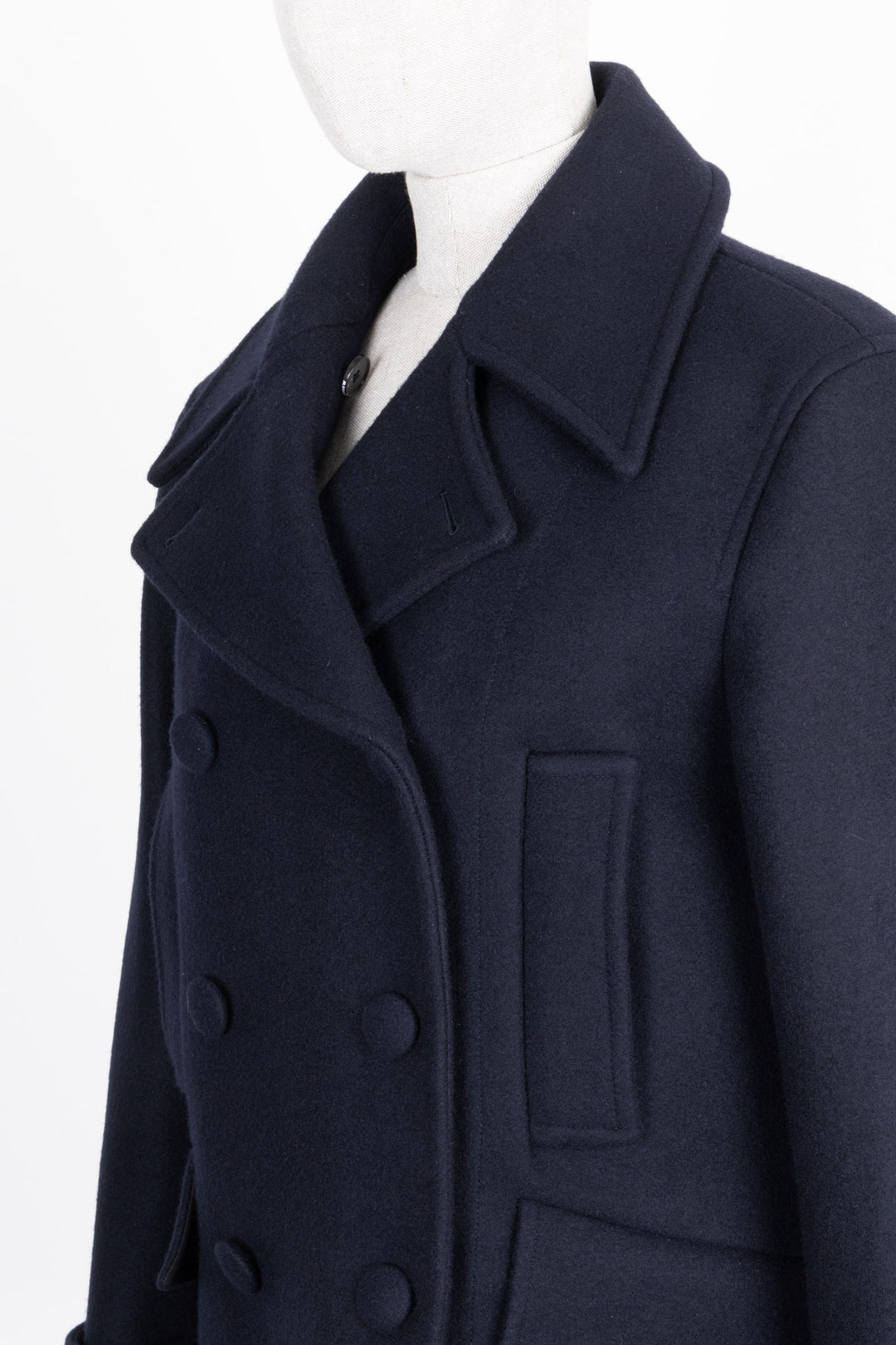 JIL SANDER Oversized Double Breasted Jacket Wool