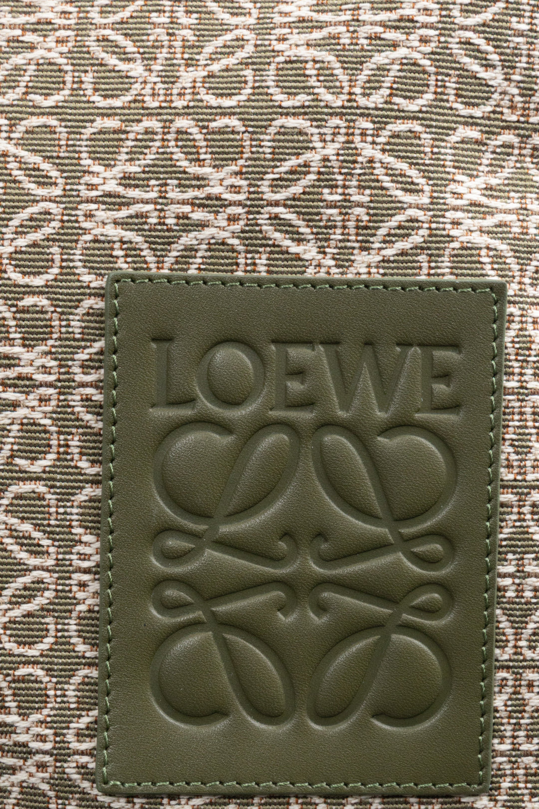 LOEWE Oblong Pouch Green