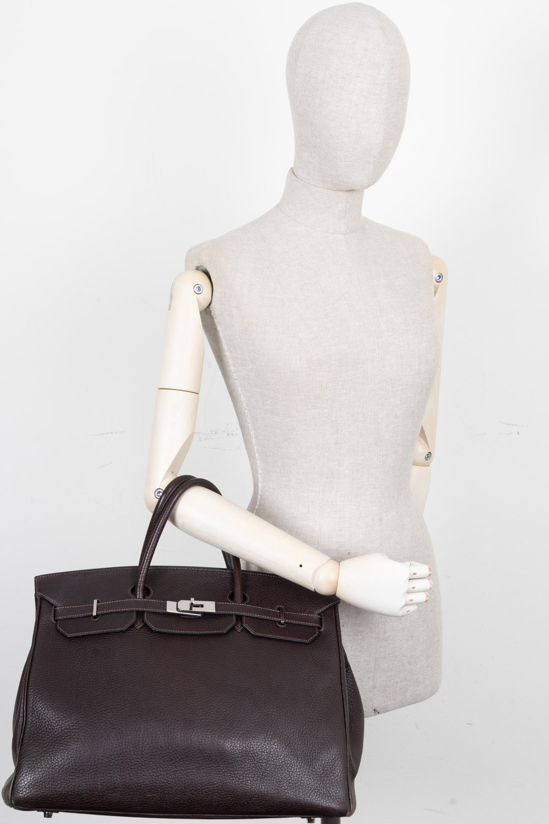 HERMÈS Birkin 40 Fjord Chocolate