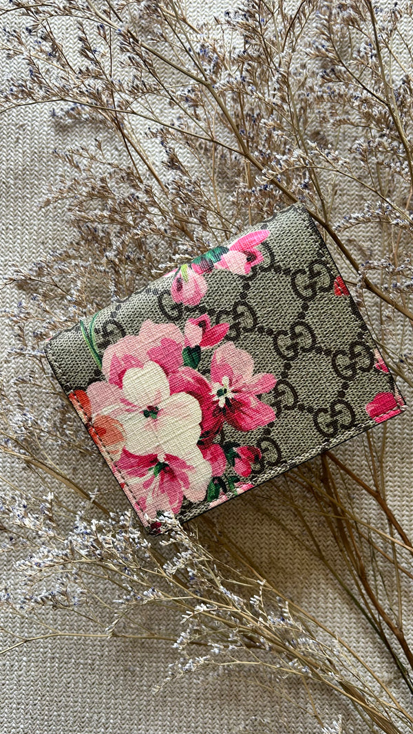 Portefeuille GUCCI Blooms GG Supreme