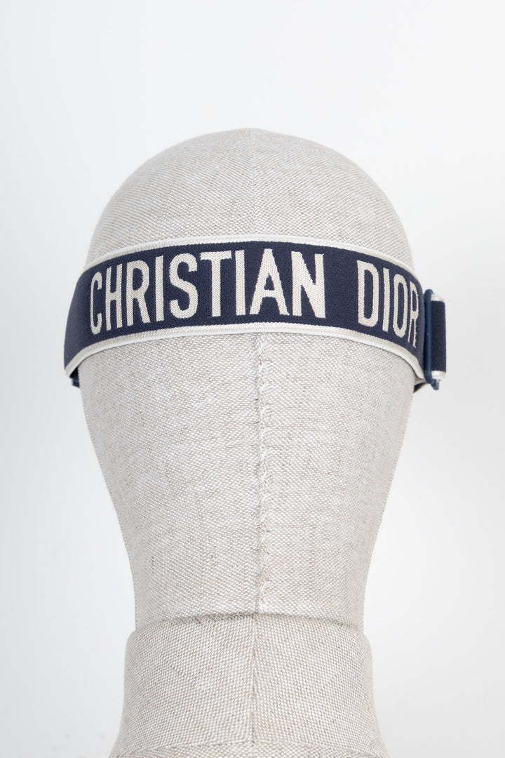 CHRISTIAN DIOR Toile de Jouy DiorClub Visor Cap Navy V1U