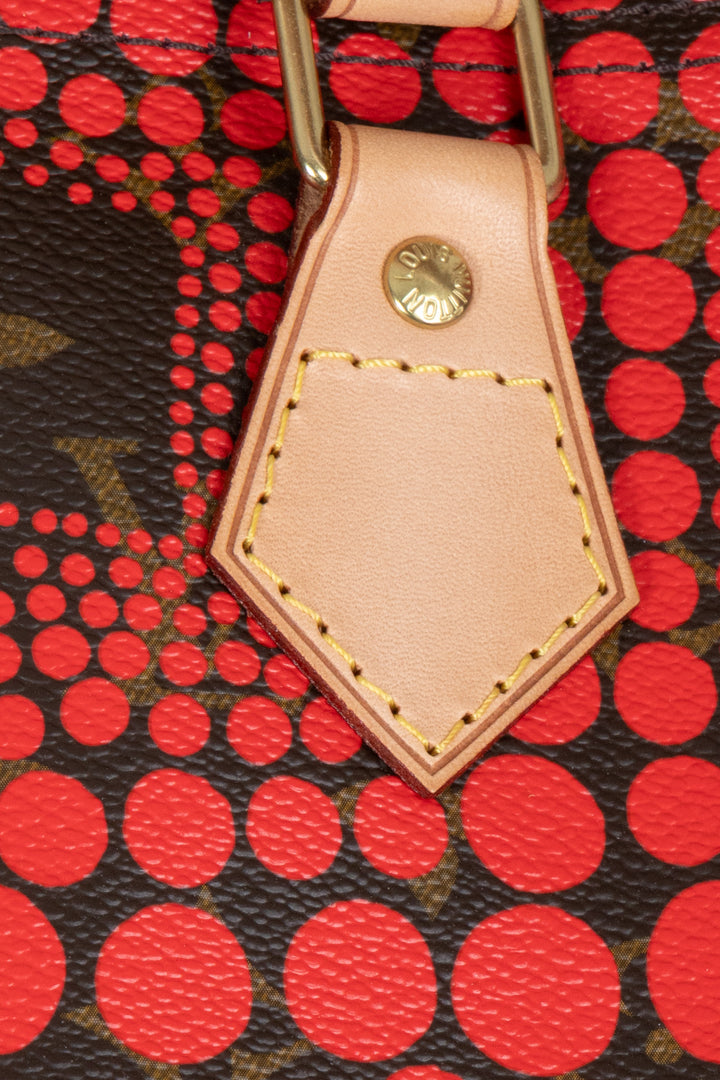 LOUIS VUITTON Speedy 30 Yayoi Kusama 2012 Rouge