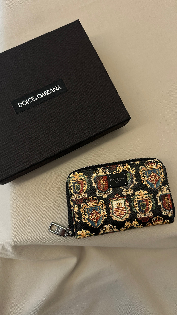 DOLCE&GABBANAl Zip Coin Wallet Black