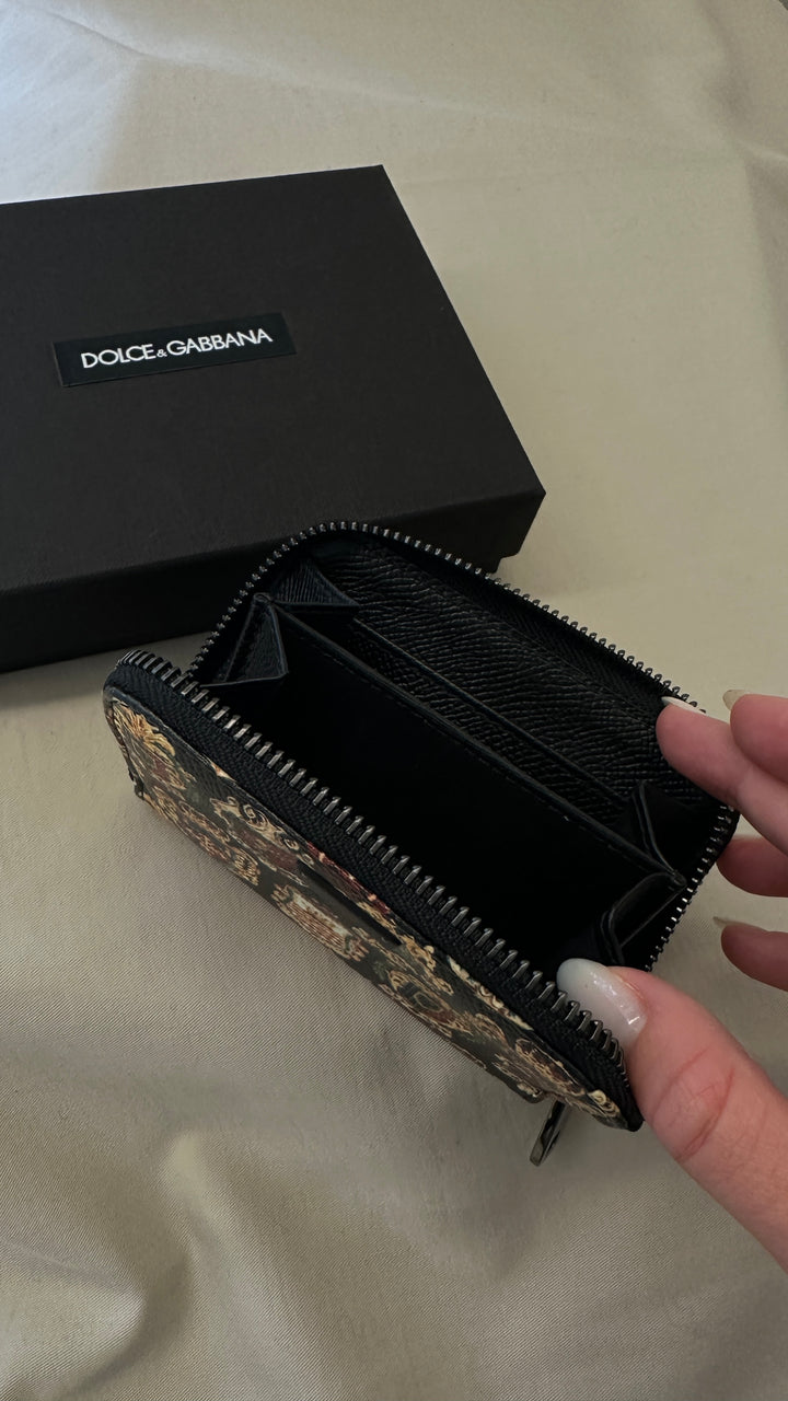 DOLCE&GABBANAl Zip Coin Wallet Black