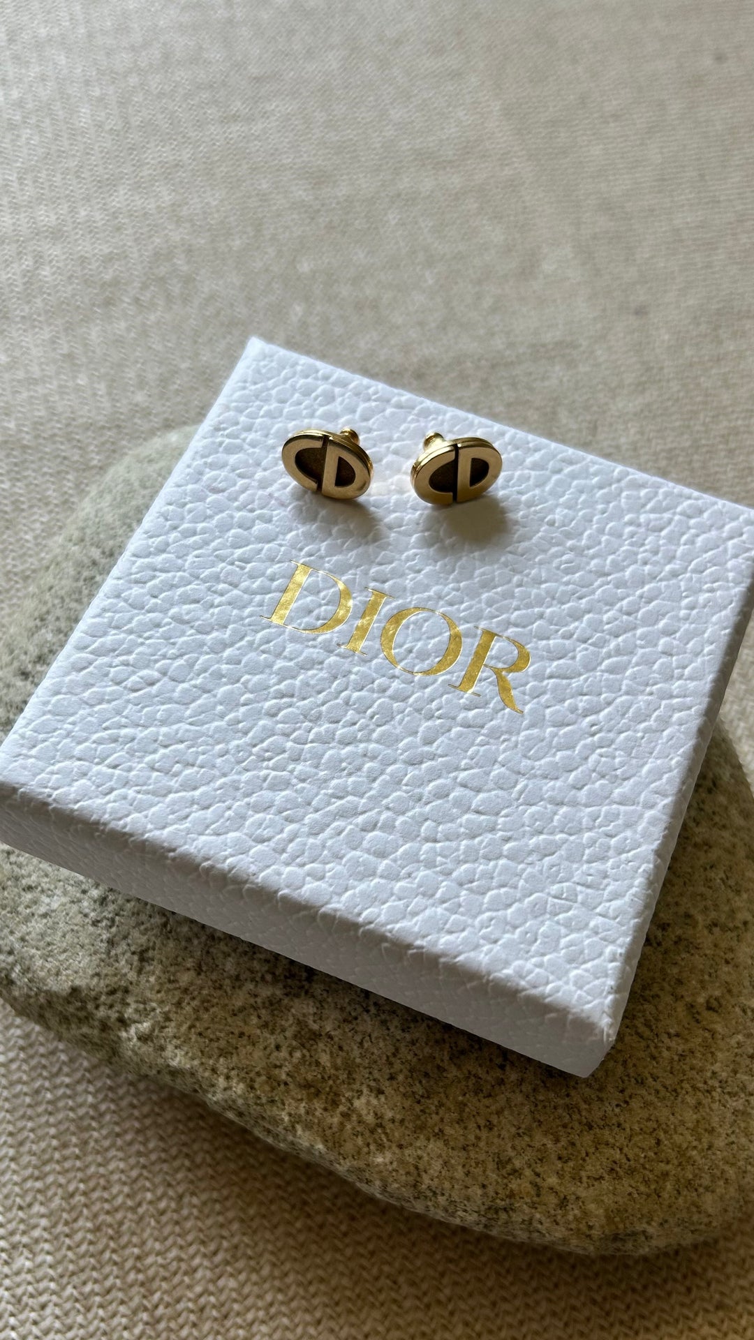 CHRISTIAN DIOR Forever Dior Studs Earrings Gold