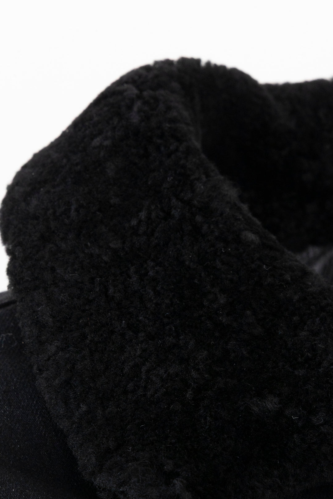SAINT LAURENT 2019 Veste en jean à doublure mouton anthracite