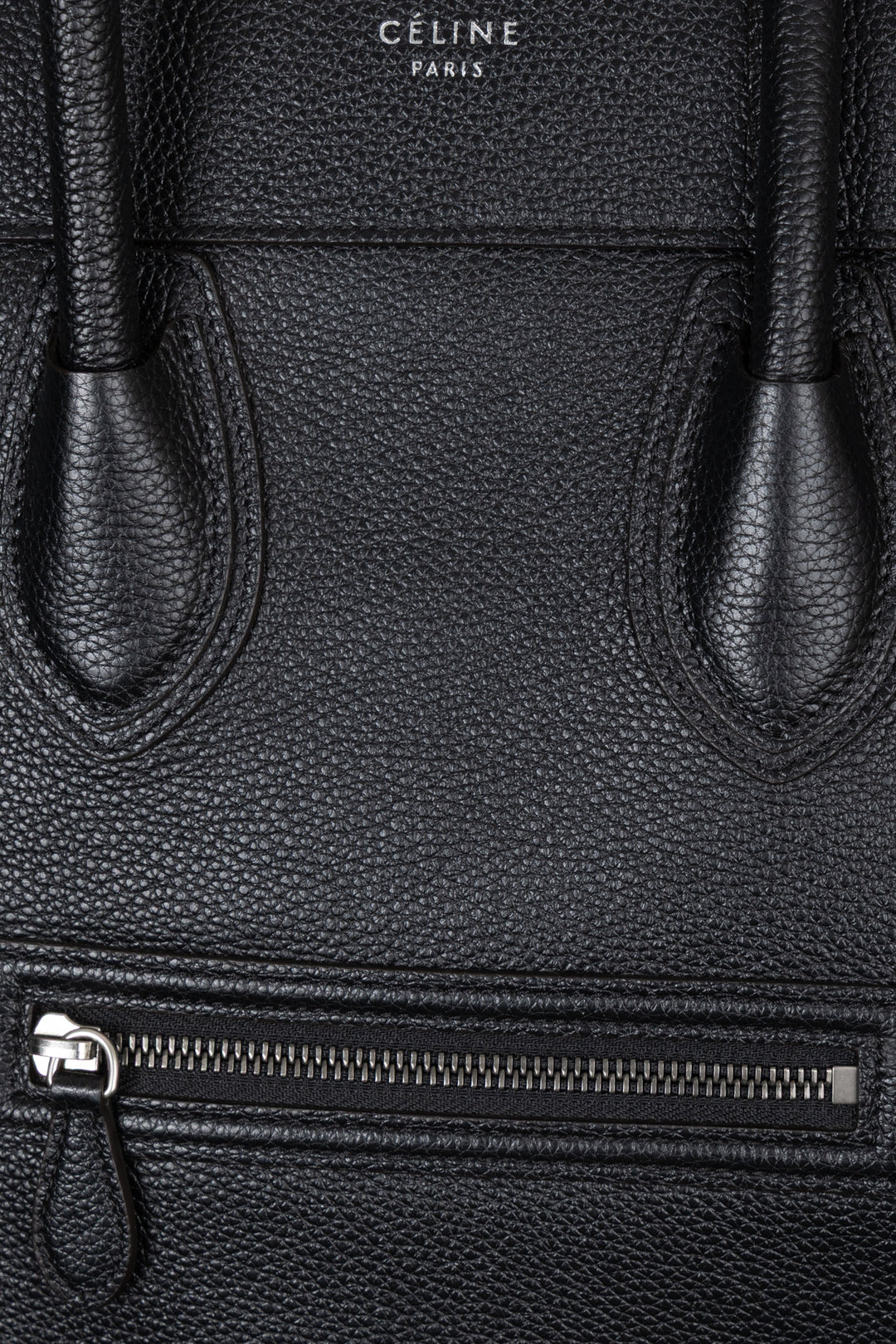 CELINE Mini Luggage Tote Bag Black