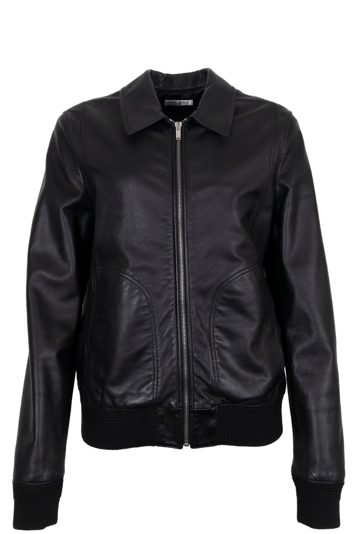 SAINT LAURENT 2020 Zip Leather Jacket Black