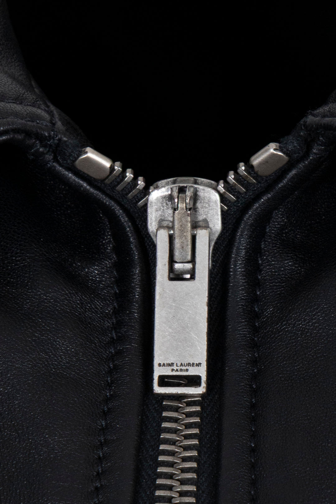 SAINT LAURENT 2020 Zip Leather Jacket Black