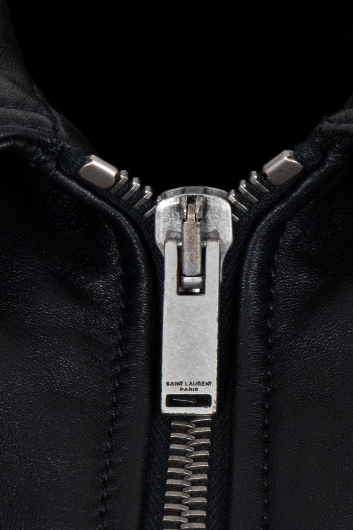 SAINT LAURENT 2020 Zip Leather Jacket Black