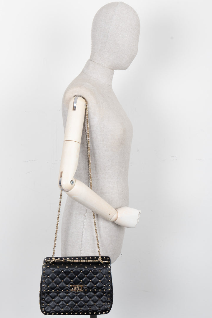 VALENTINO Rockstud Spike Bag Black