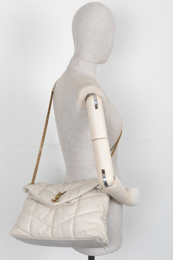 SAINT LAURENT Sac Loulou Ivoire