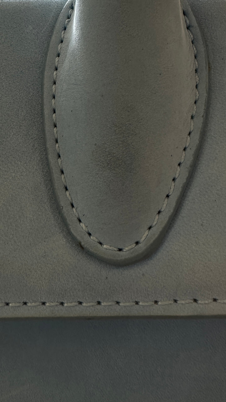 JACQUEMUS Le Chiquito Bag Suede Babyblue