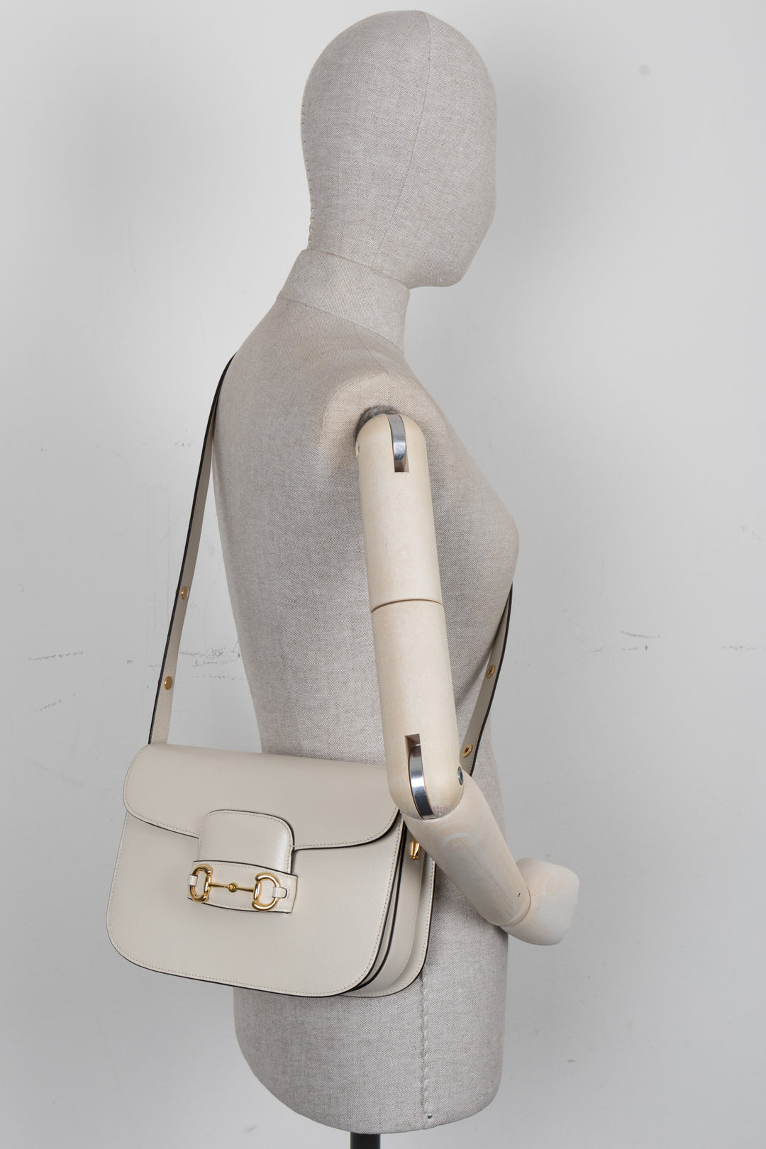 GUCCI Horsebit 1955 Medium Leather White