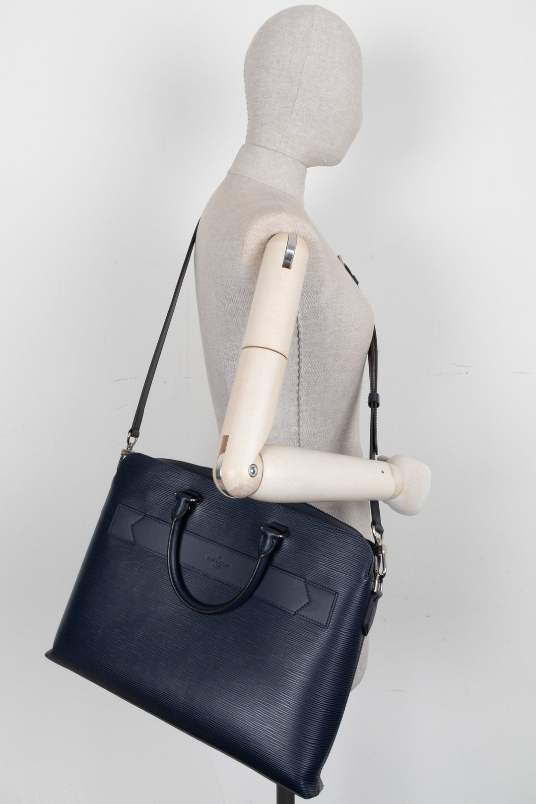 LOUIS VUITTON Epi Brooks Briefcase Navy