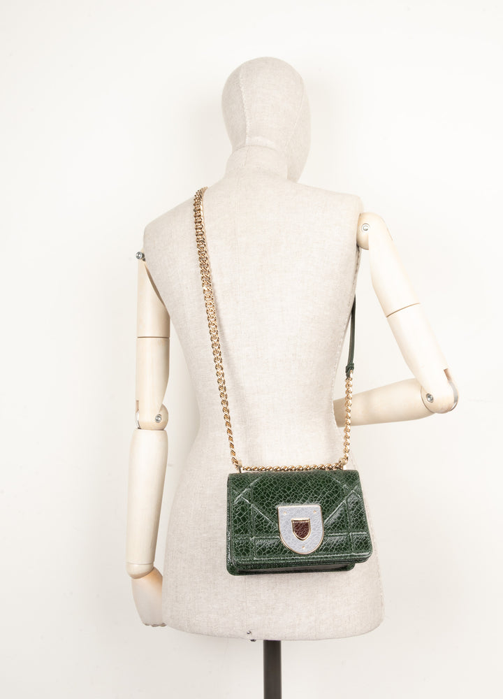 CHRISTIAN DIOR Diorama Crossbody Bag Green