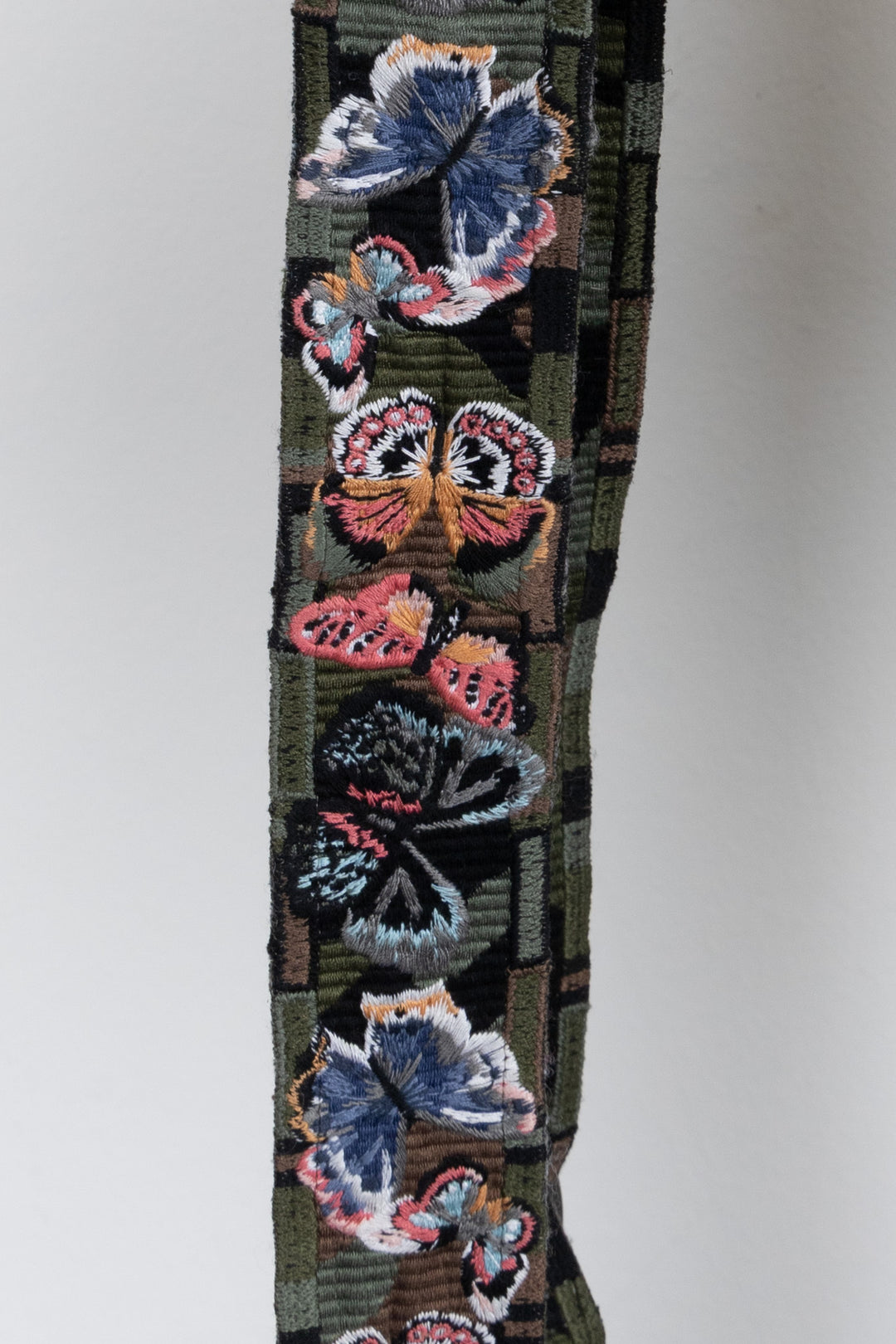 VALENTINO Rockstud Shoulder Strap Canvas Camouflage Butterfly