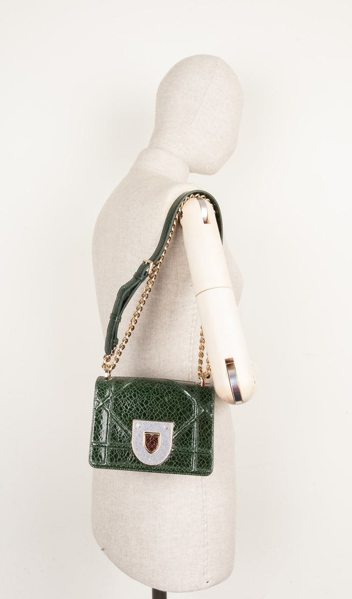 CHRISTIAN DIOR Diorama Crossbody Bag Green