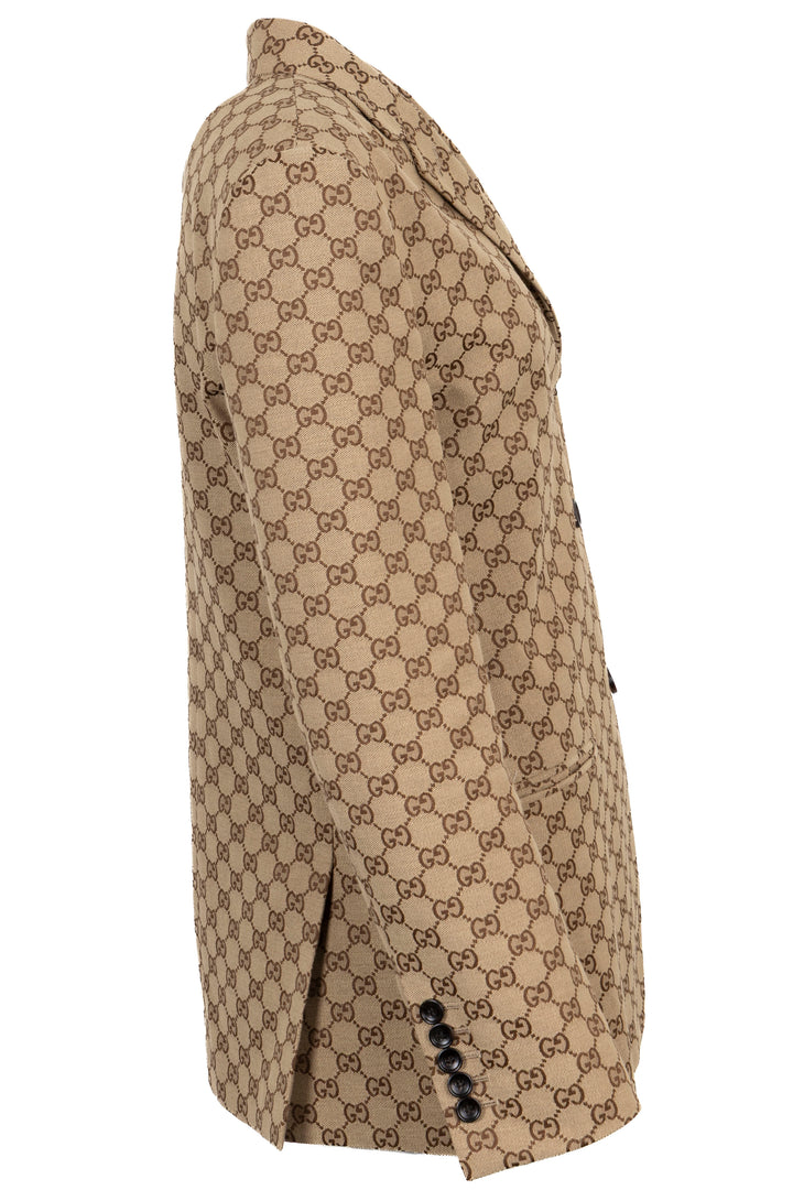 Veste blazer GG GUCCI toile beige
