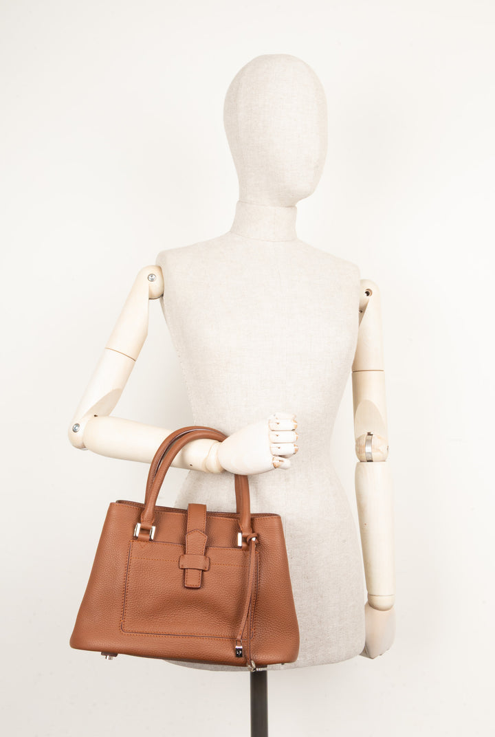 LORO PIANA Top Handle Bag leather Brown